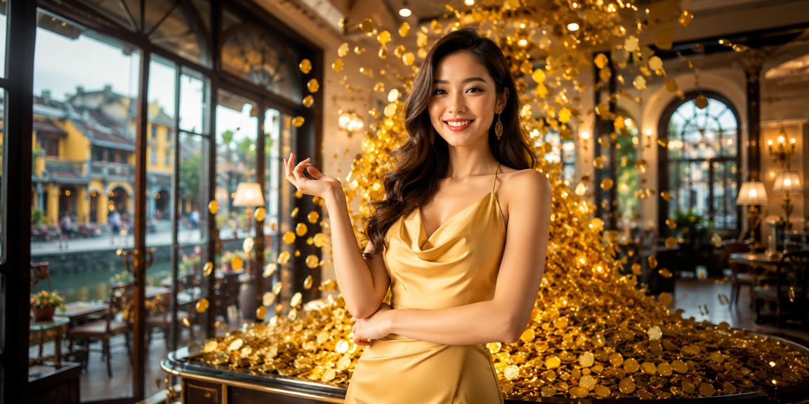Cảnh chơi casino tại Hội An với không gian thưởng thức cà phê độc đáo